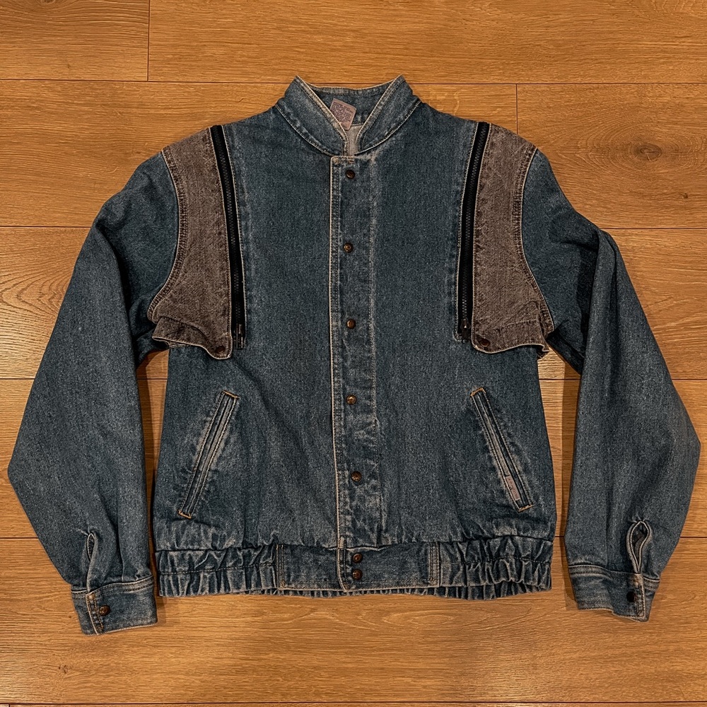 Vintage Jordache Denim Bomber Jacket
